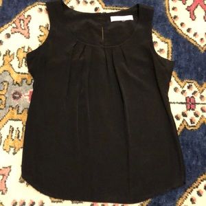 Trina Turk 100% Silk Shell Top Black Size Large